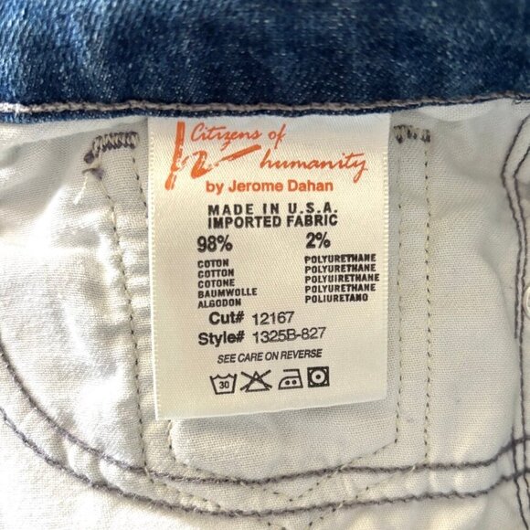 Citizens of Humanity Dita Petite Bootcut Leg Blue Jeans Women’s Size 29 - Picture 9 of 10